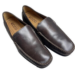 ECCO Men’s Brown Classic Moc Slip On Driving Loafers Is Size 10 EU 44